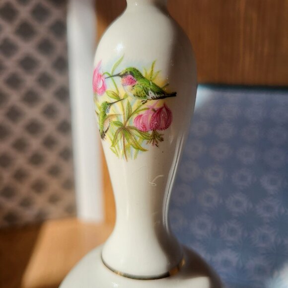 Collectible Bone China England Hummingbird Bell - Picture 11 of 15